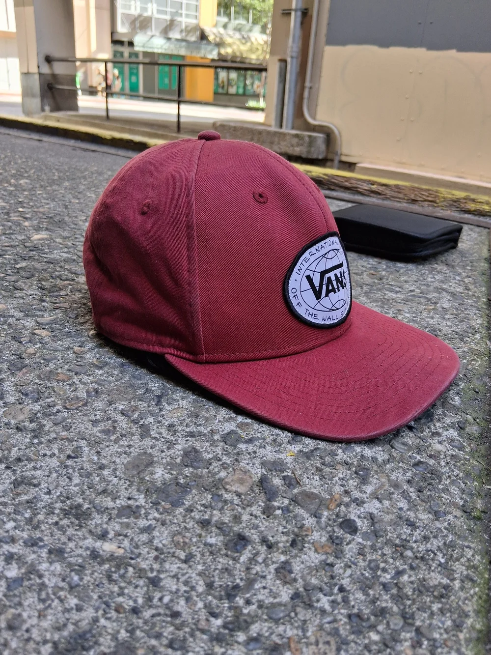 Vans Burgundy Logo Baseball Cap